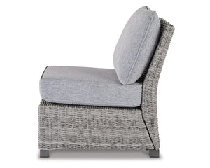 Naples Beach Armless Chair with Cushion