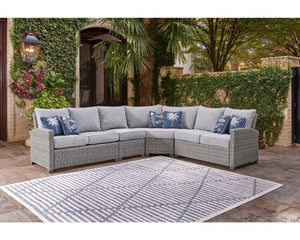 Seccional de exterior de 4 piezas Naples Beach