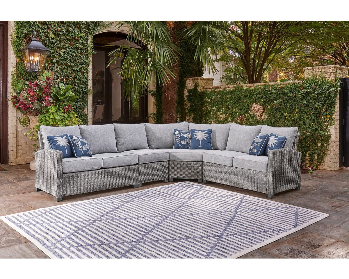Seccional de exterior de 4 piezas Naples Beach