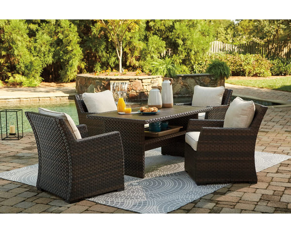 Mesa de comedor para exterior Easy Isle y 4 sillas