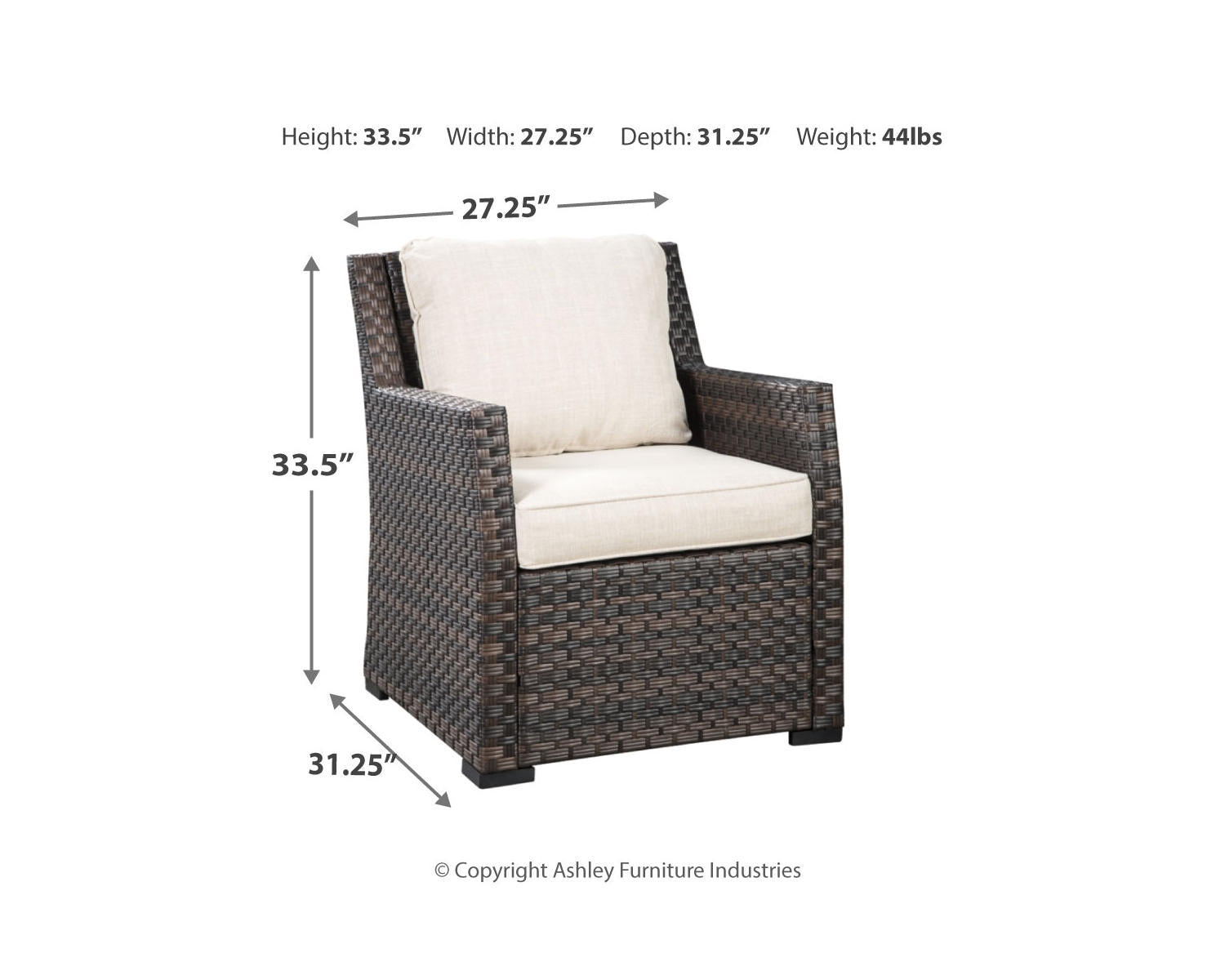 Easy Isle 3-Piece Outdoor Sofa Sectional with Lounge Chair and Table