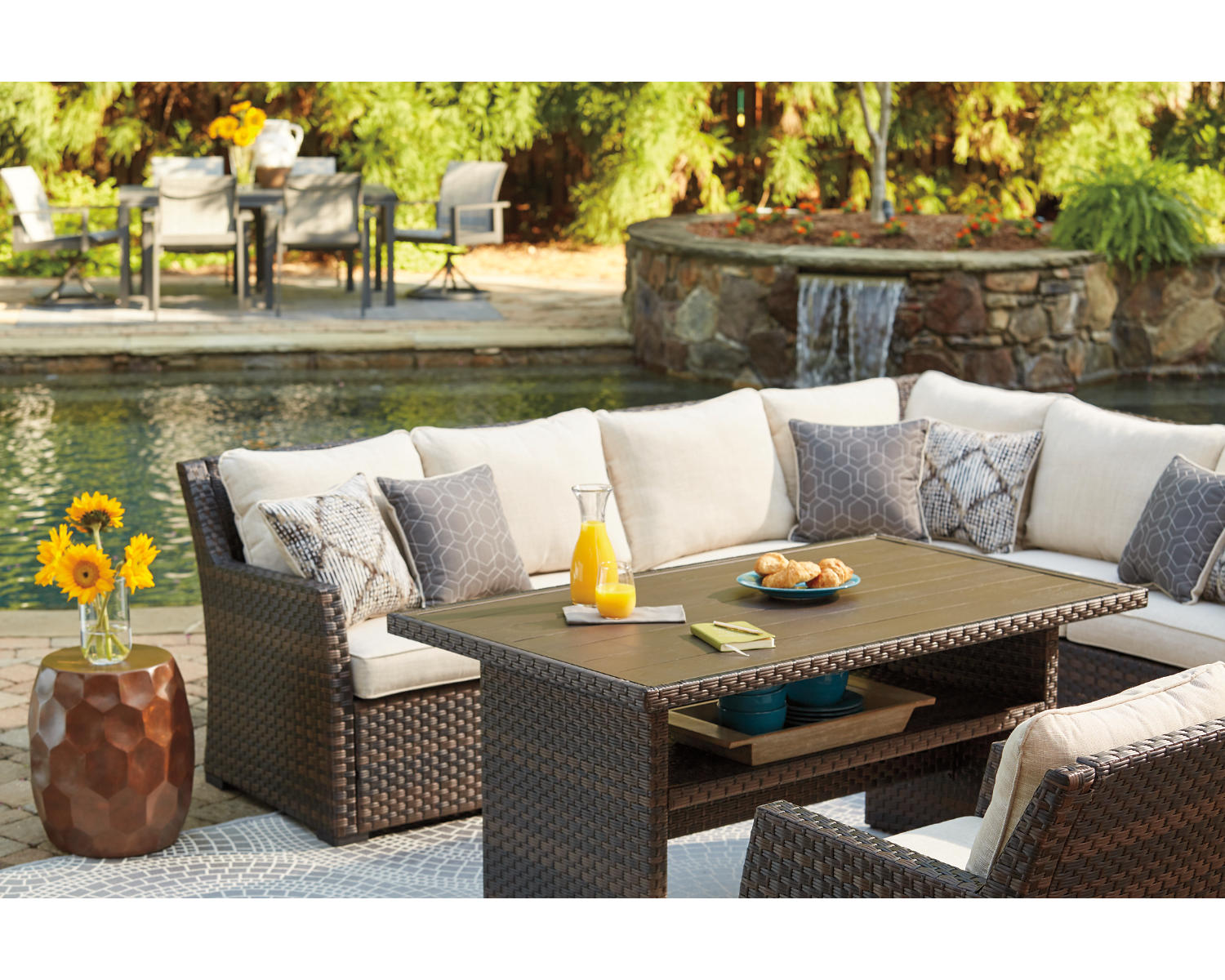 Easy Isle 3-Piece Sofa Sectional/Chair with Cushion