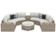 Calworth 7-Piece Outdoor Sectional with Ottoman