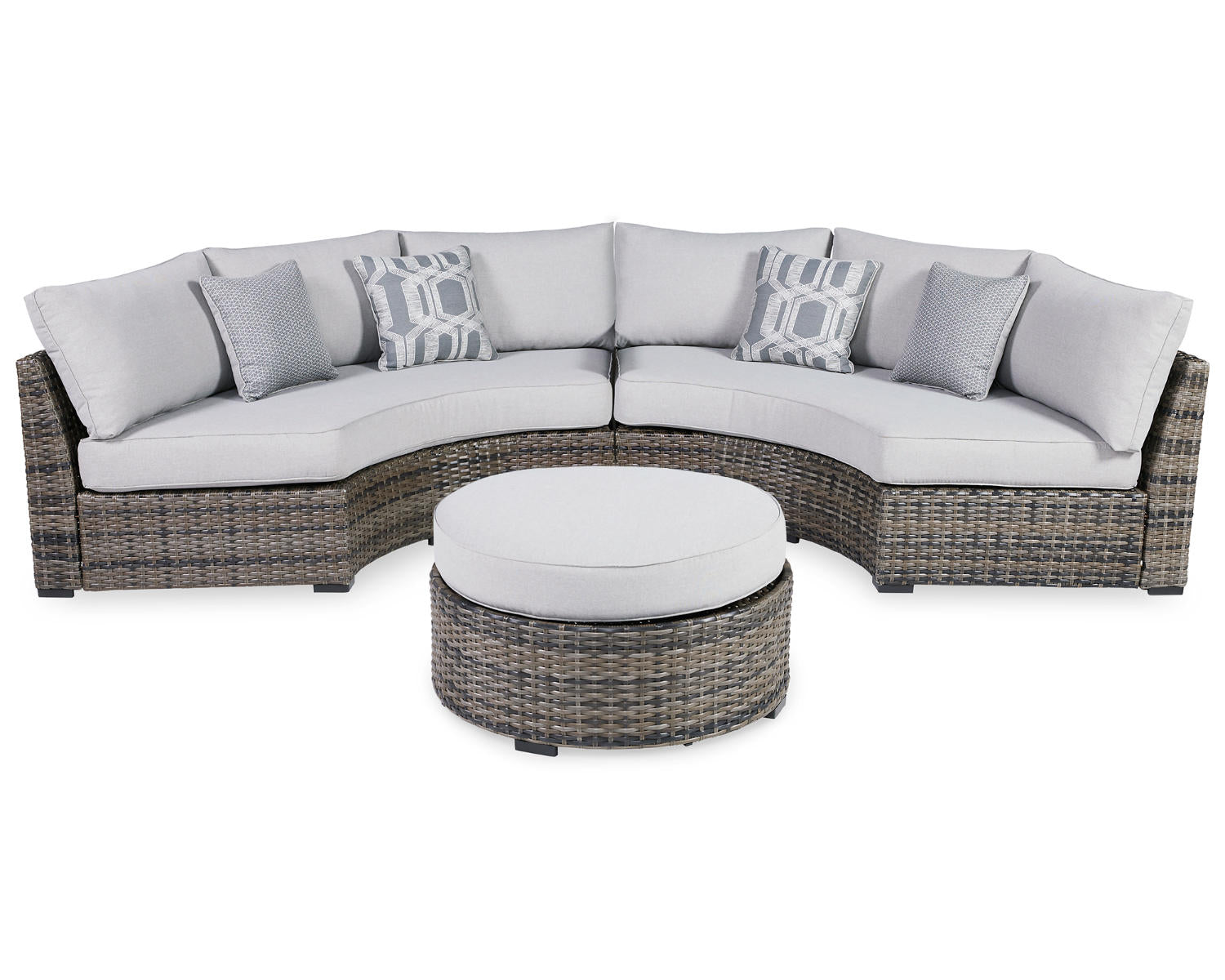 Harbor Court 2-Piece Outdoor Sectional with Ottoman