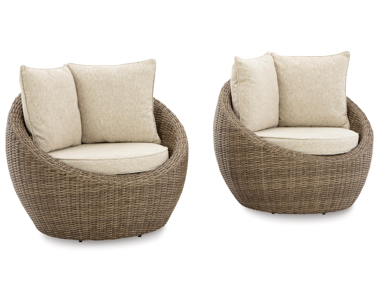 Danson Swivel Lounge with Cushion (Set of 2)