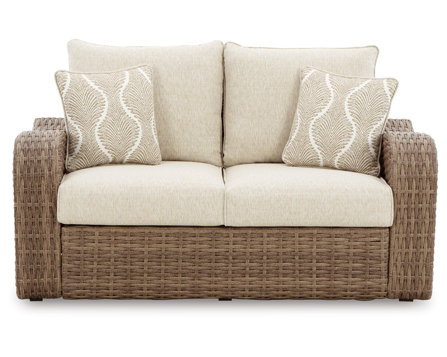 Sandy Bloom Outdoor Loveseat with Cushion