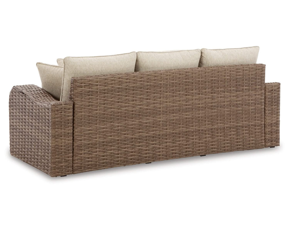Sandy Bloom Outdoor Sofa with Cushion