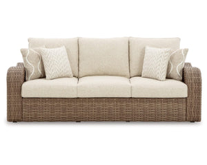 Sandy Bloom Outdoor Sofa with Cushion