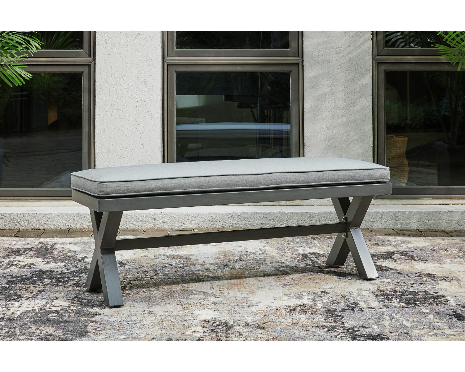 Elite Park Outdoor Bench with Cushion