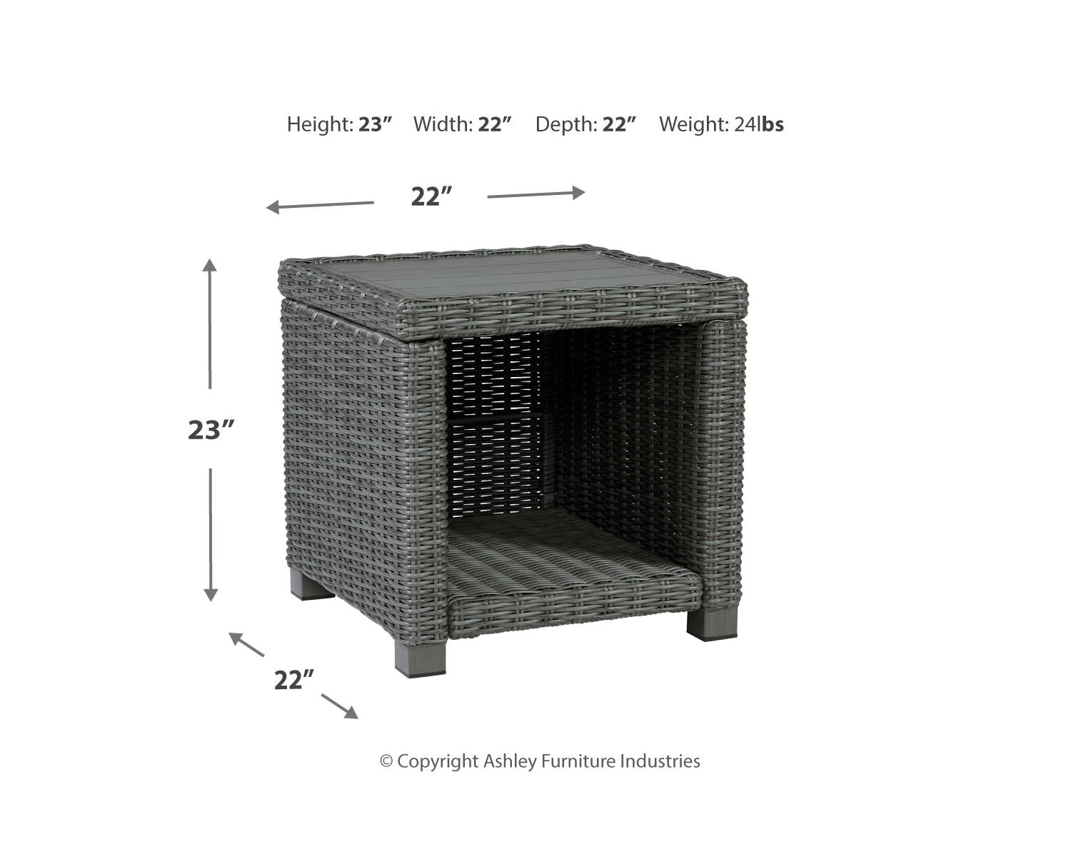 Elite Park Outdoor End Table