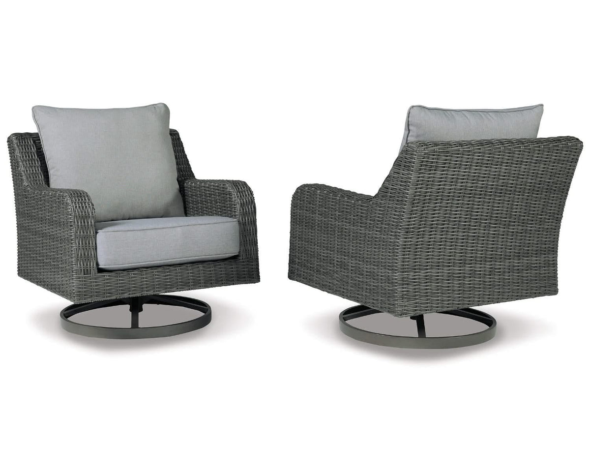 Elite Park Outdoor Swivel Lounge with Cushion