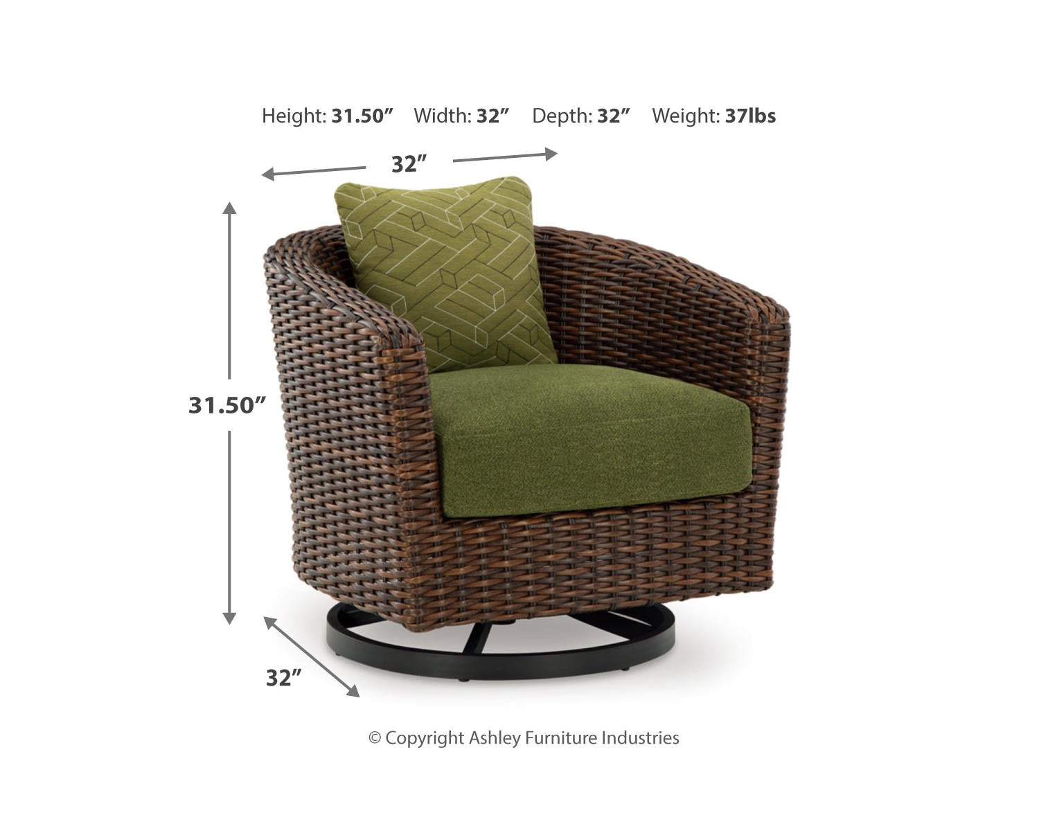 Horizon Hall Outdoor Sofa, 2 Lounge Chairs, Ottoman and Coffee Table