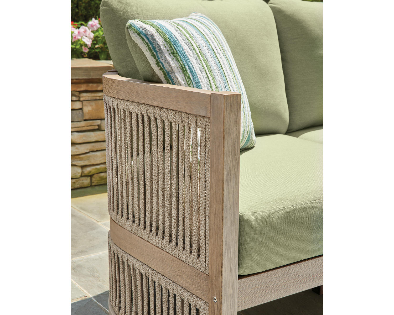 Serena Shores Outdoor Sofa with Cushion