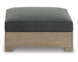 Citrine Park Outdoor Ottoman with Cushion