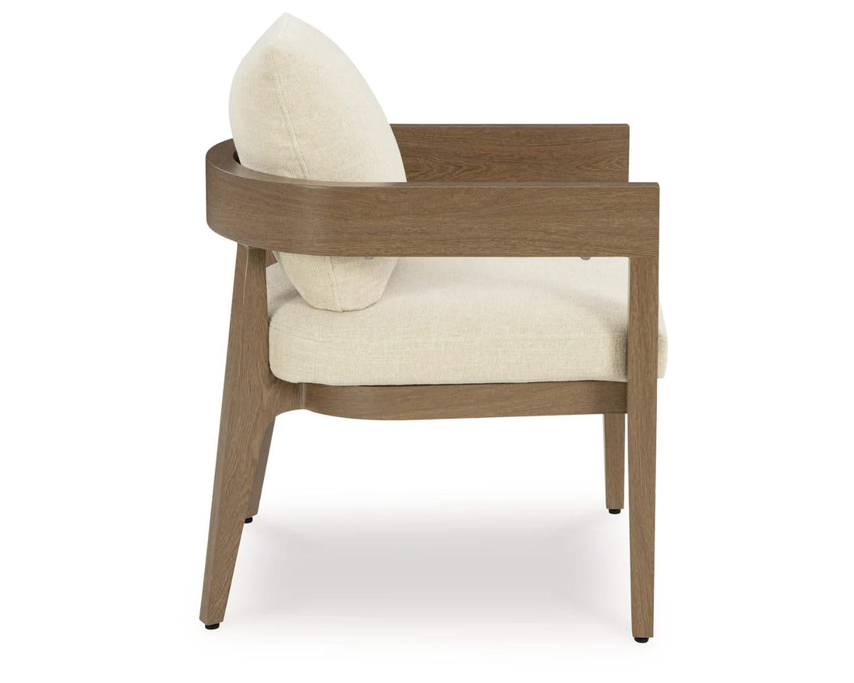 Sillón de comedor exterior Serene Bay con cojín (juego de 2)