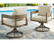 Serene Bay Outdoor Swivel Dining Chair with Cushion (Set of 2)