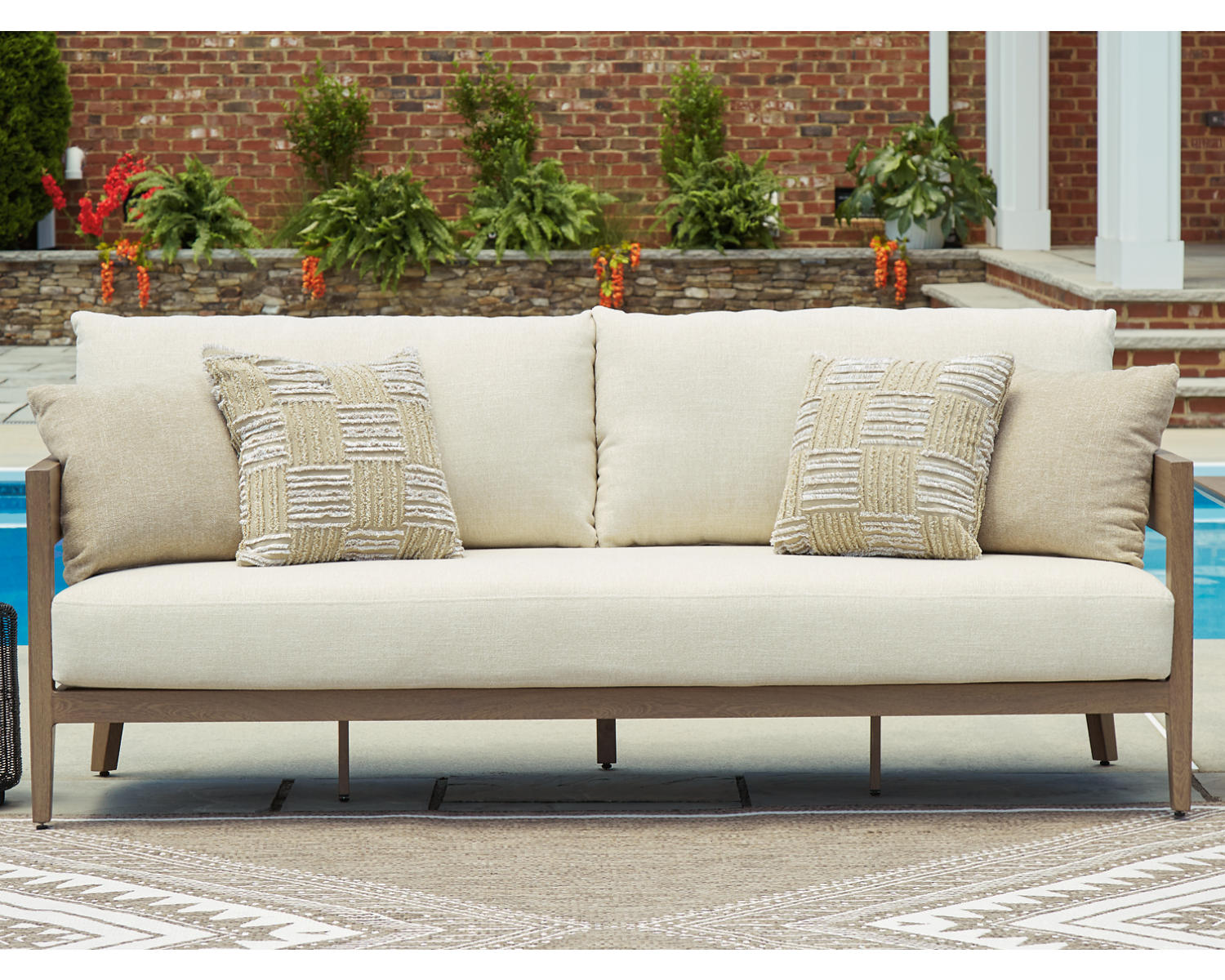 Serene Bay Outdoor Sofa with Cushion