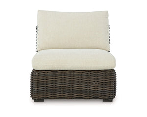 Kimora Outdoor Armless Chair with Cushion
