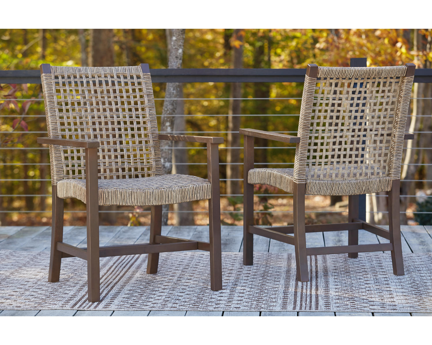 Germalia Outdoor Dining Arm Chair (Set of 2)