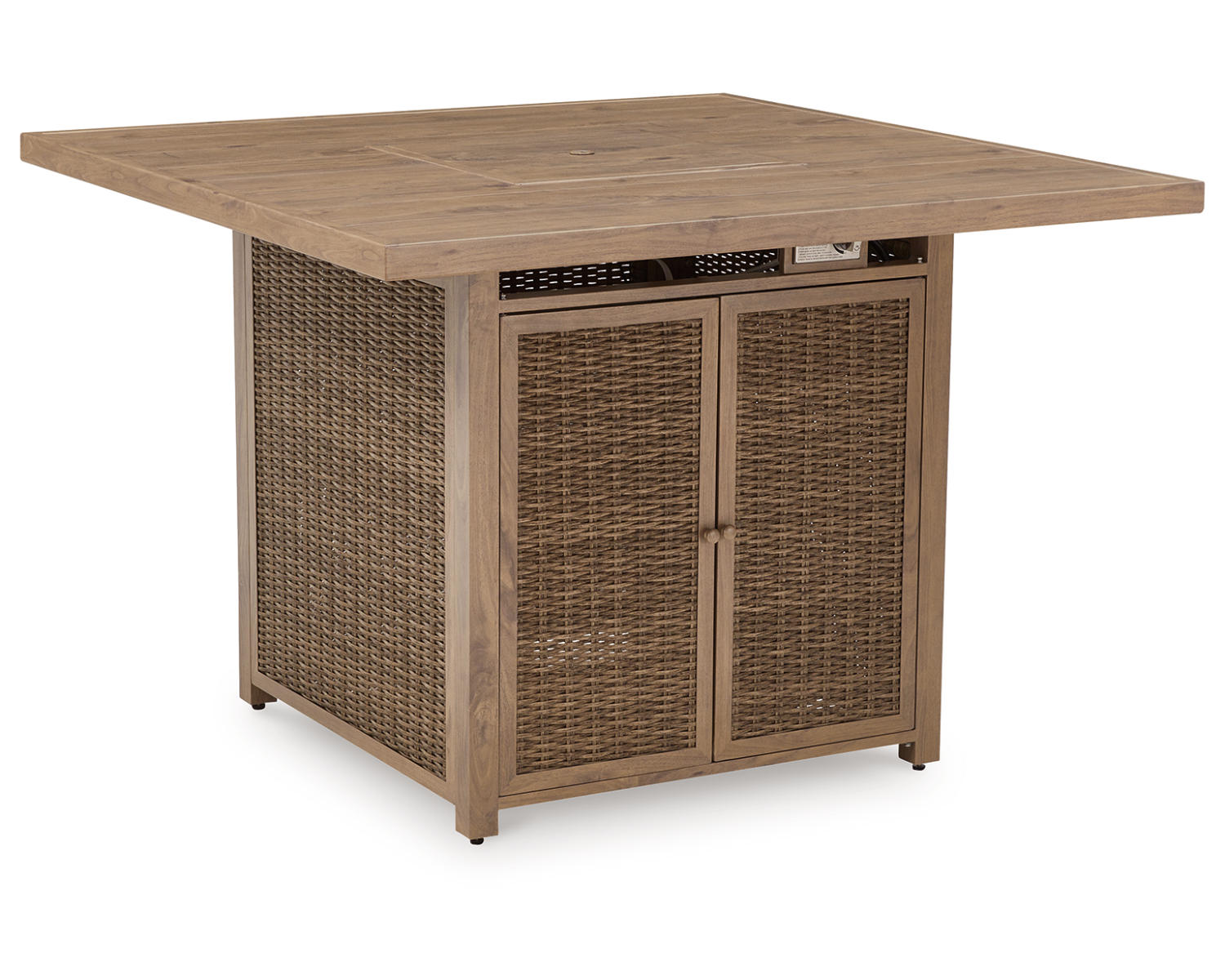 Walton Bridge Outdoor Bar Table with Fire Pit