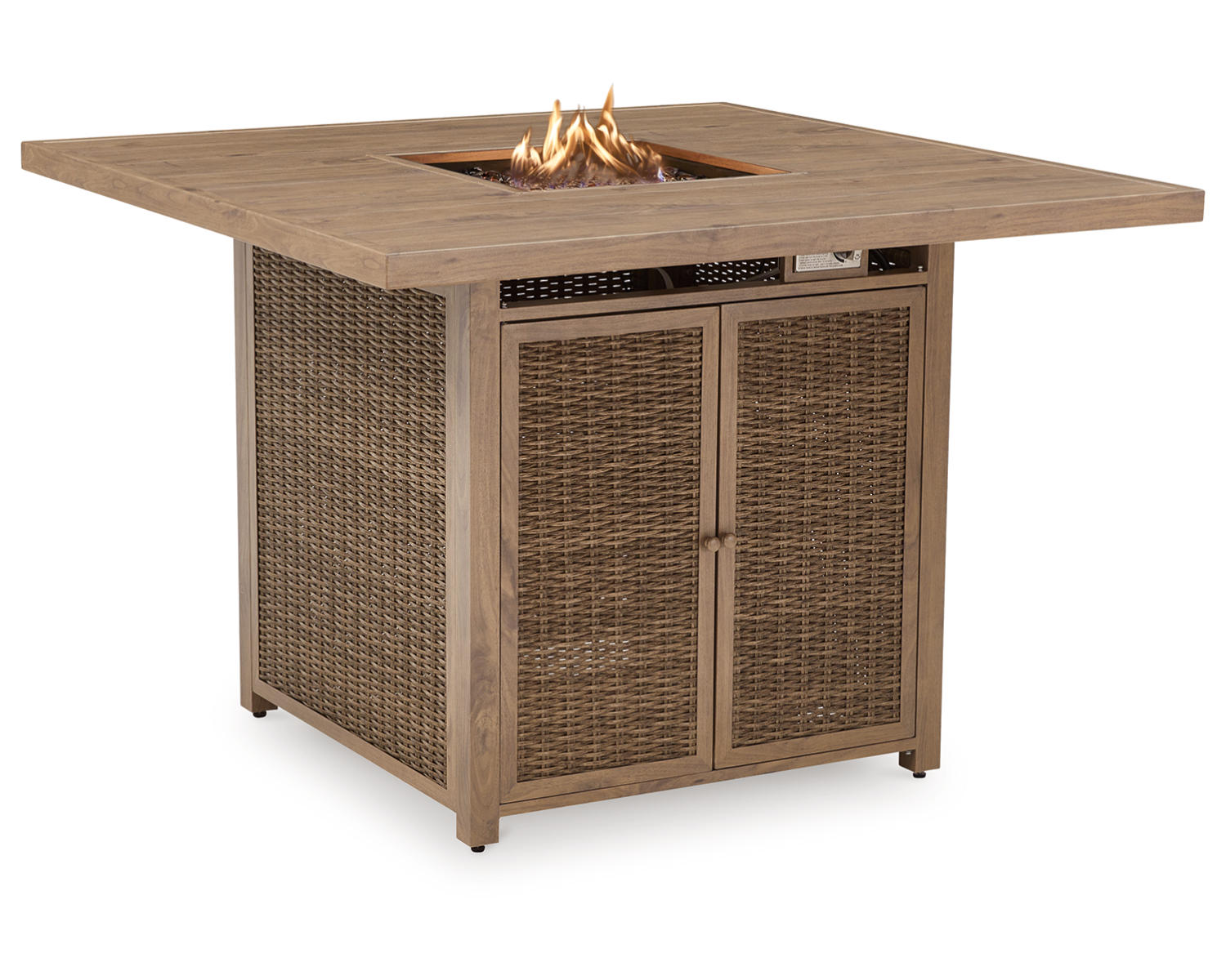 Walton Bridge Outdoor Bar Table with Fire Pit