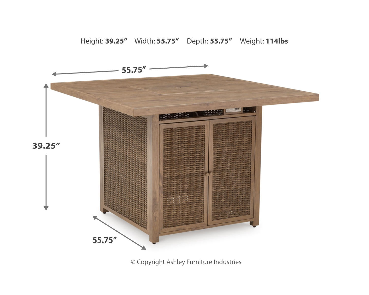 Walton Bridge Outdoor Bar Table and 4 Barstools