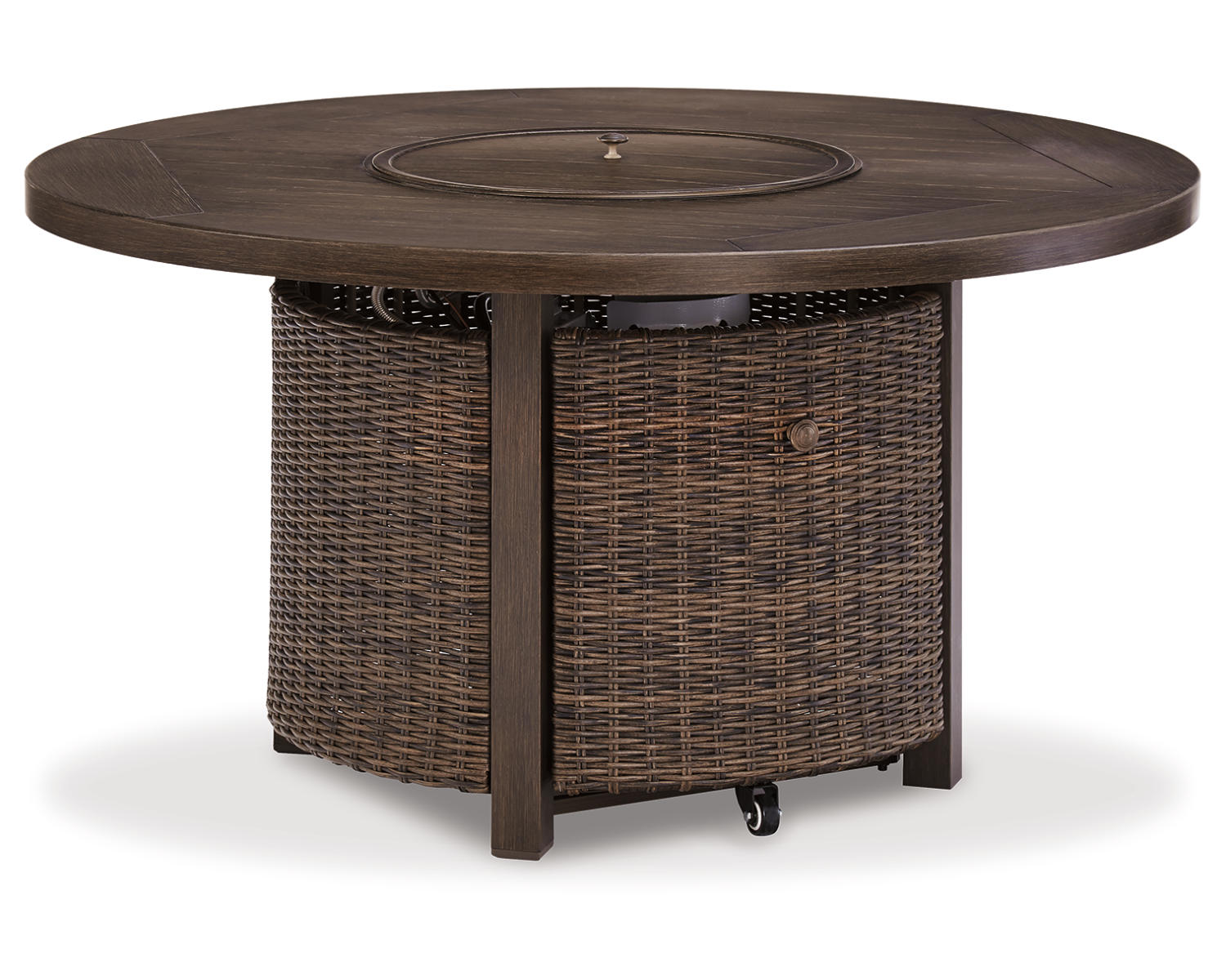 Paradise Trail Outdoor Loveseat, Fire Pit Table and 2 Lounge Chairs