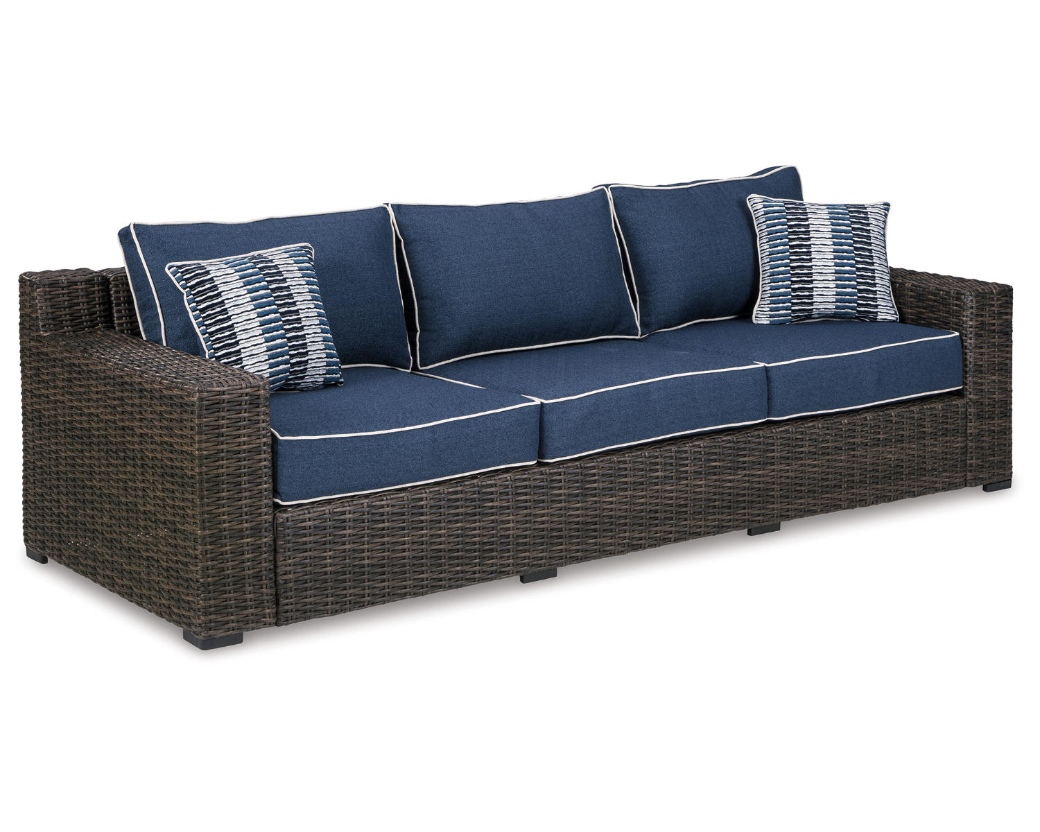 Grasson Lane Outdoor Sofa, 2 Lounge Chairs and Coffee Table