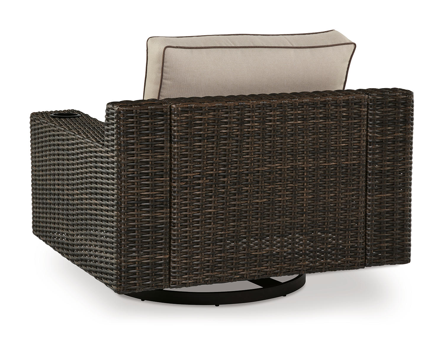 Coastline Bay Outdoor Swivel Lounge with Cushion