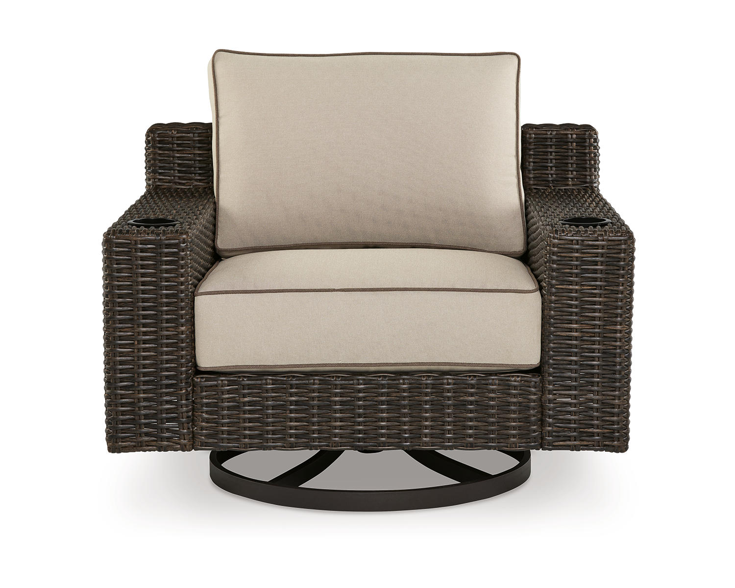 Coastline Bay Outdoor Swivel Lounge with Cushion