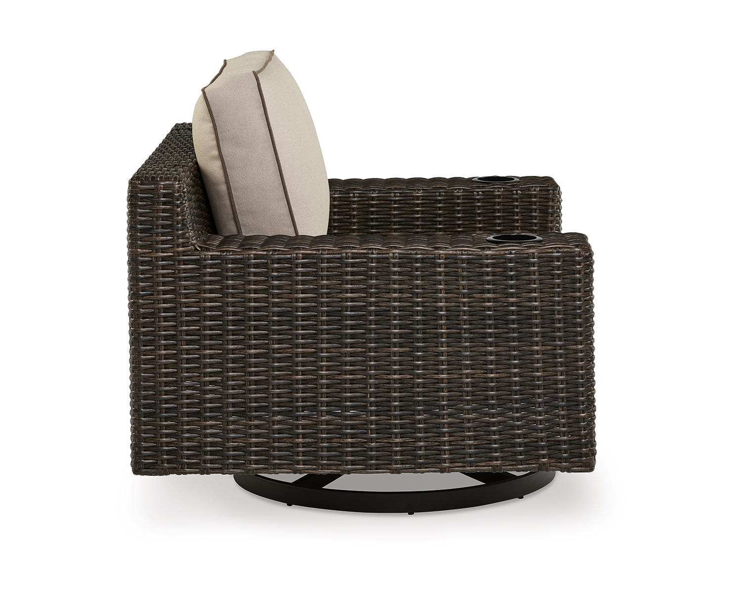 Coastline Bay Outdoor Swivel Lounge with Cushion