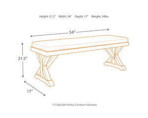 Mesa de comedor de exterior Beachcroft con 2 sillas y 2 bancos 