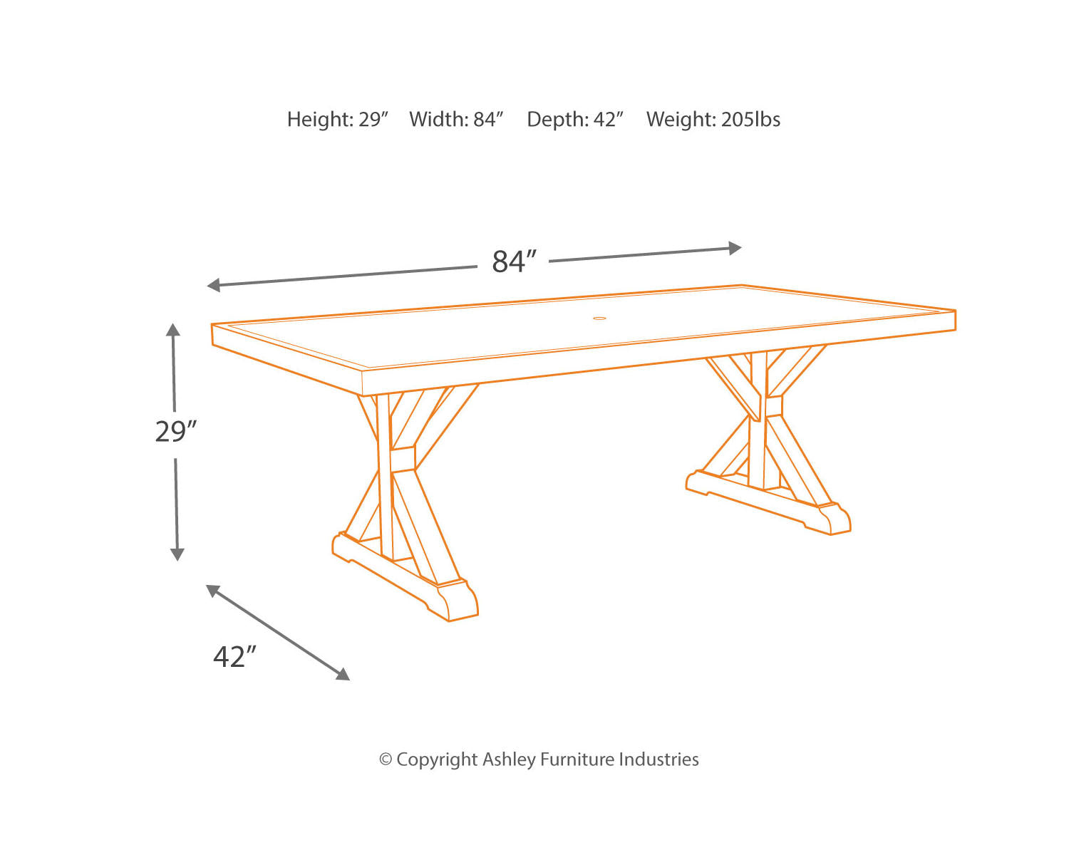 Beachcroft Outdoor Dining Table with 2 Chairs and 2 Benches