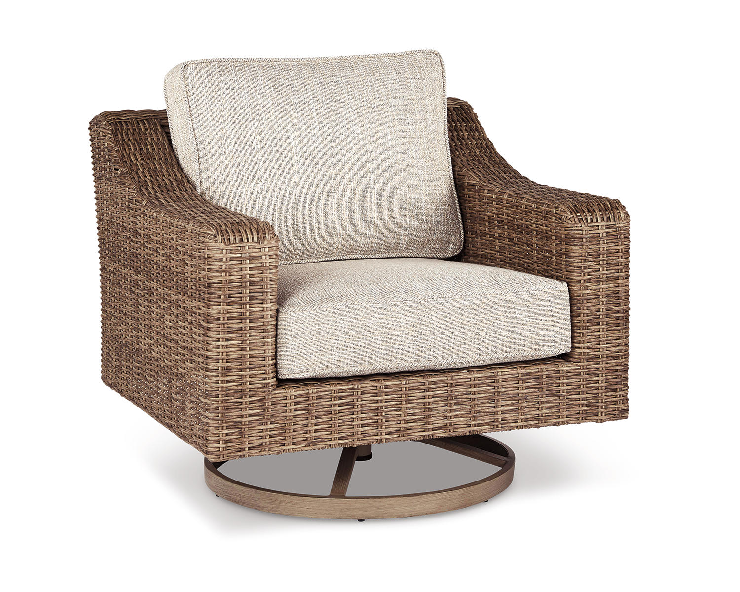 Beachcroft Outdoor Swivel Lounge with Cushion