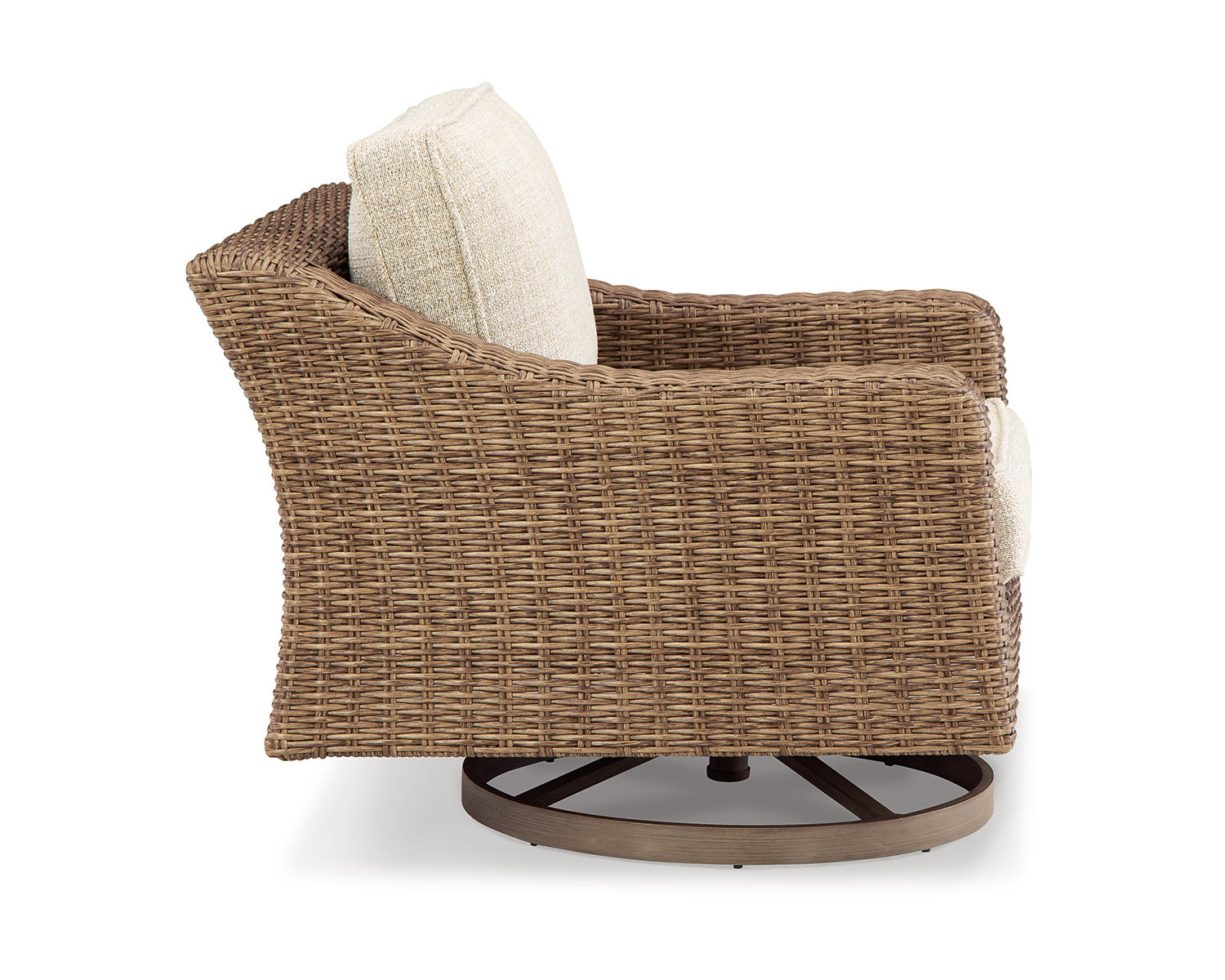 Beachcroft Outdoor Swivel Lounge with Cushion