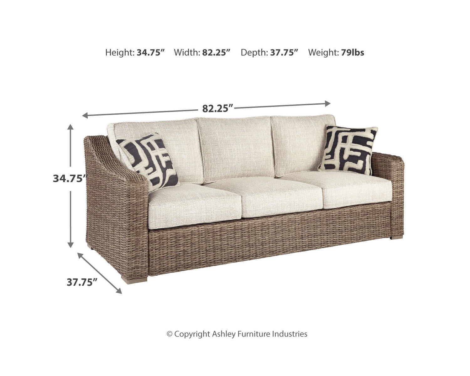 Beachcroft Outdoor Sofa with Cushion