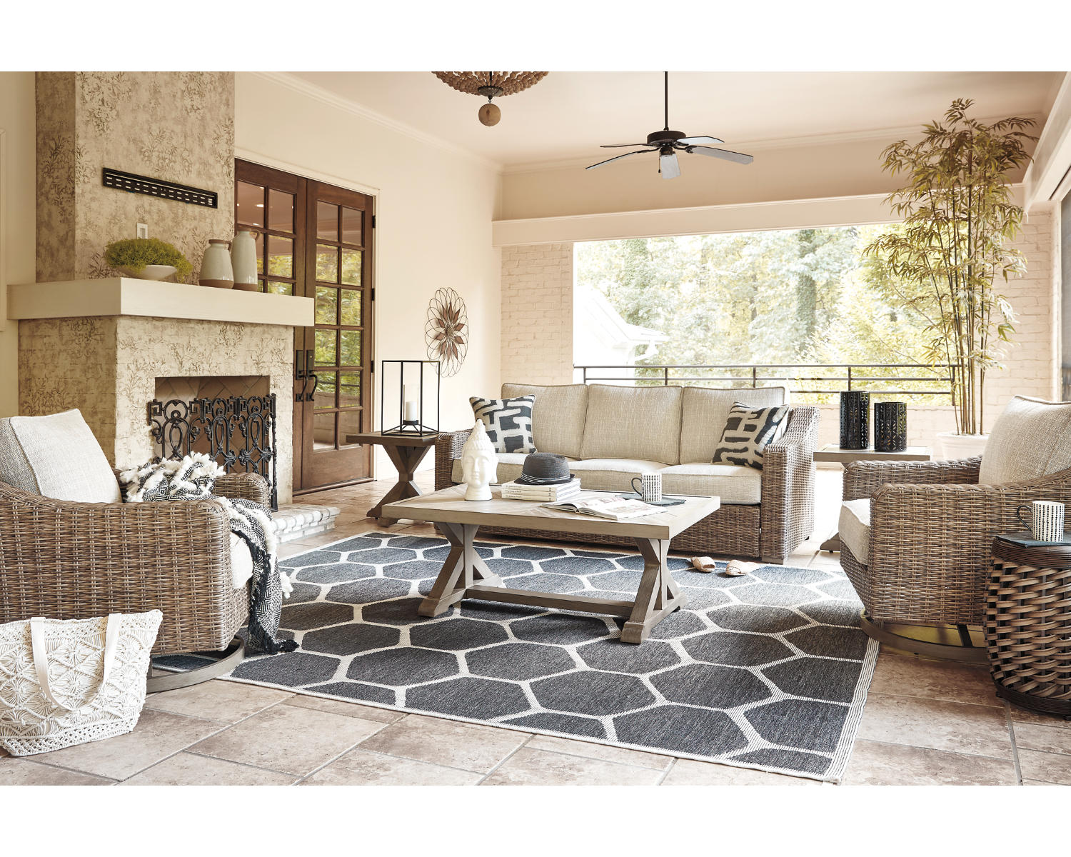 Beachcroft Outdoor Sofa with Cushion