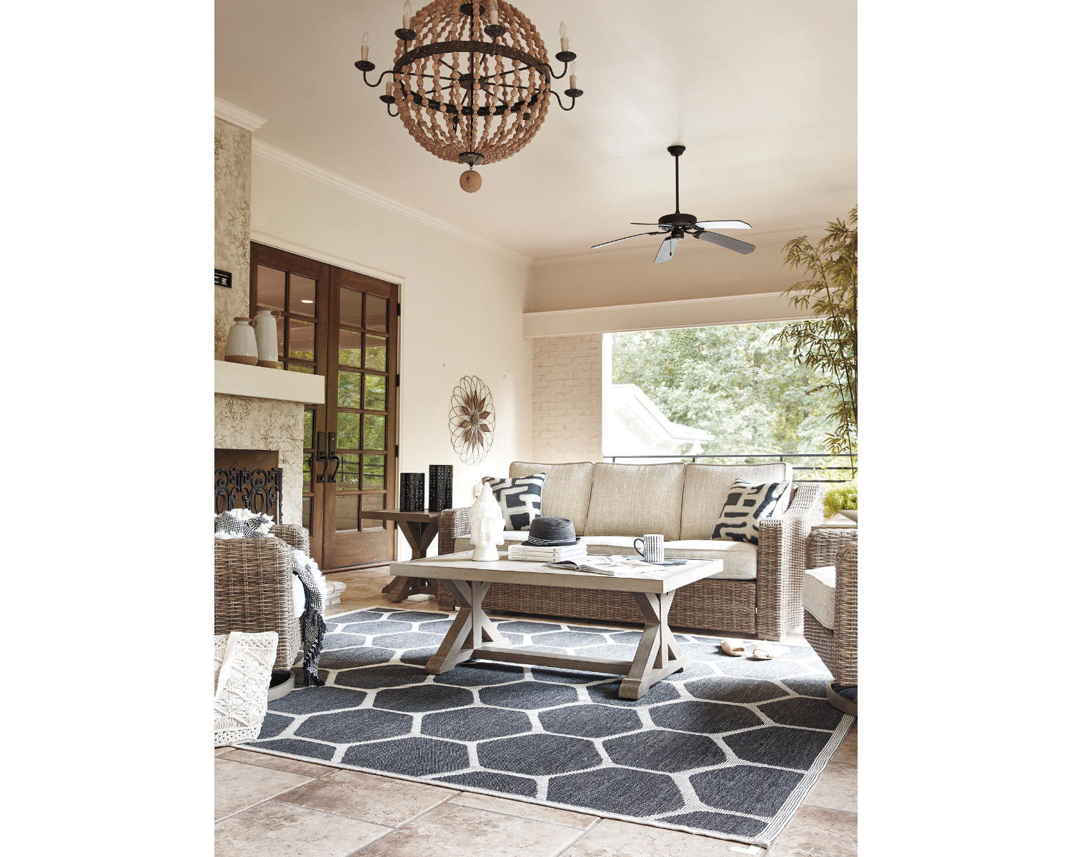 Beachcroft Outdoor Sofa with Cushion