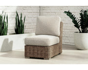 Beachcroft Outdoor Armless Chair with Cushion