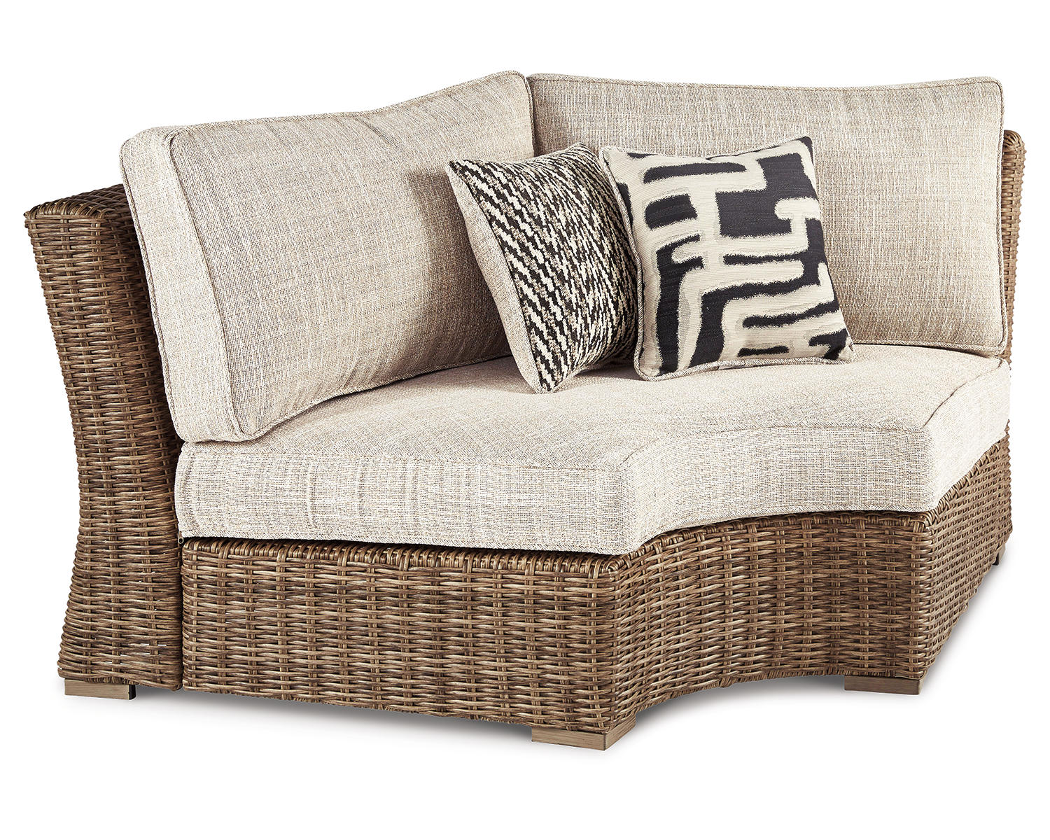 Beachcroft 4-Piece Outdoor Sectional, 2 Arm Chairs, Lounge Chair and Bench