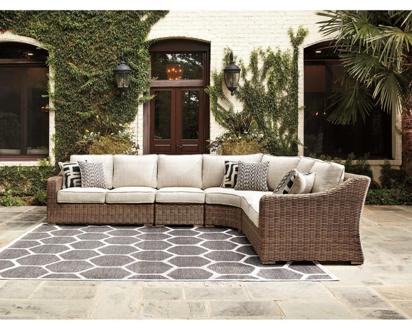 Conjunto de asientos para exterior de 4 piezas Beachcroft