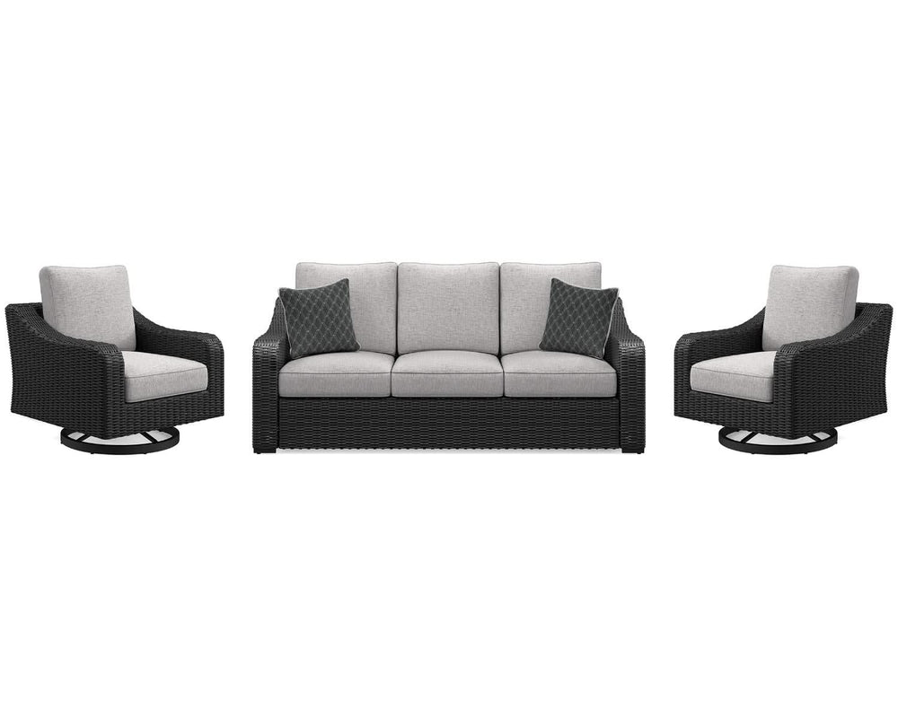 Sofá de exterior y dos sillones Beachcroft