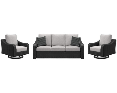 Sofá de exterior y dos sillones Beachcroft