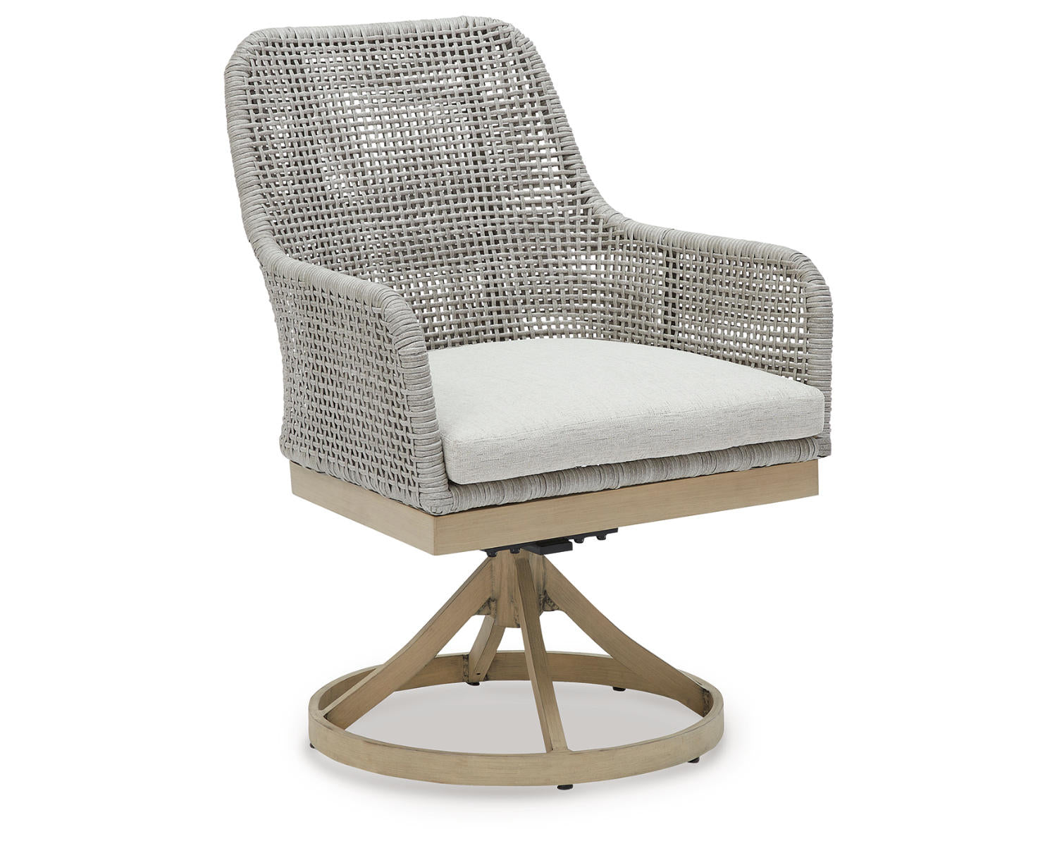 Seton Creek Outdoor Swivel Dining Chair (Set of 2)
