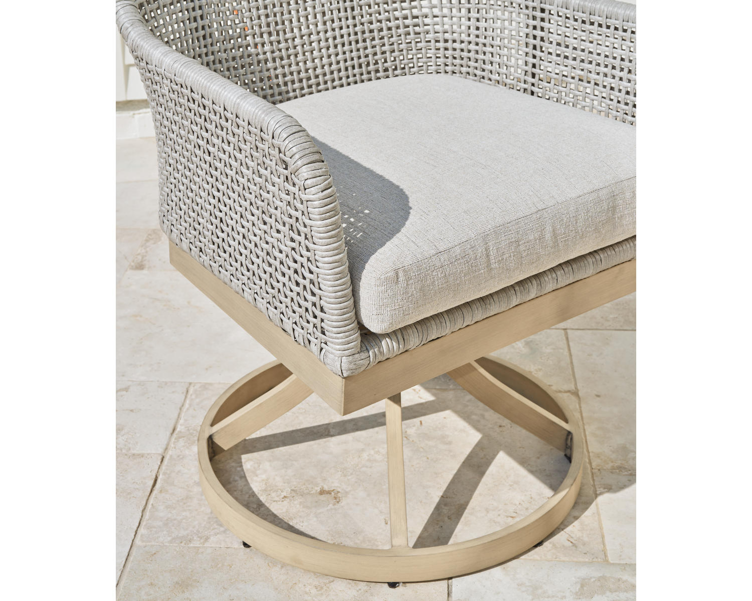Seton Creek Outdoor Swivel Dining Chair (Set of 2)