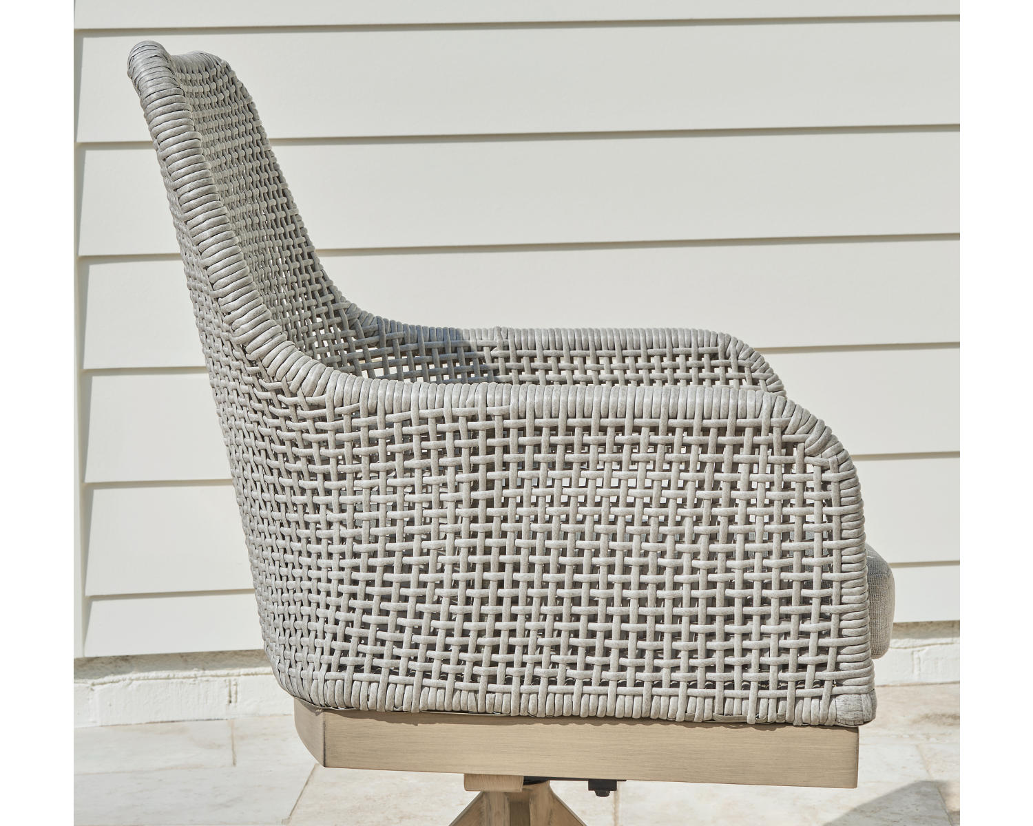 Seton Creek Outdoor Swivel Dining Chair (Set of 2)