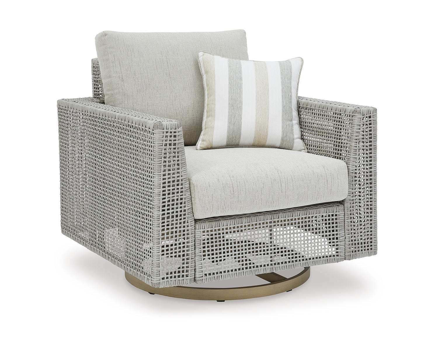 Seton Creek Outdoor Swivel Lounge with Cushion