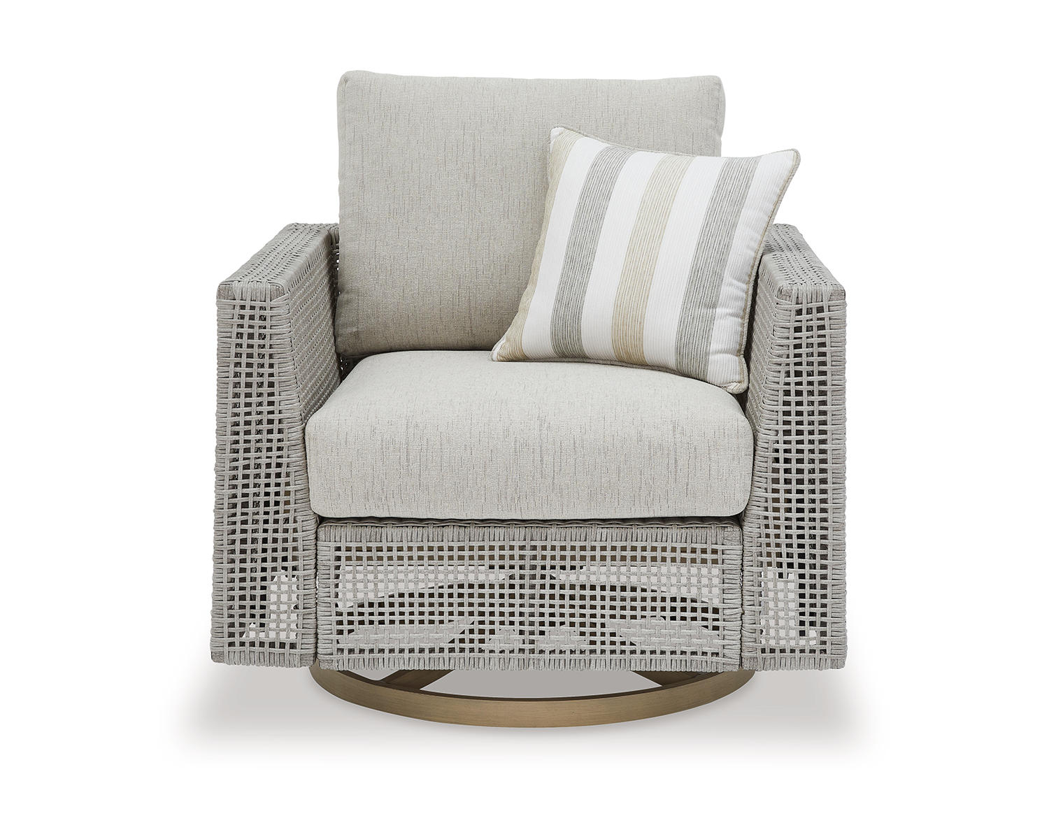 Seton Creek Outdoor Swivel Lounge with Cushion