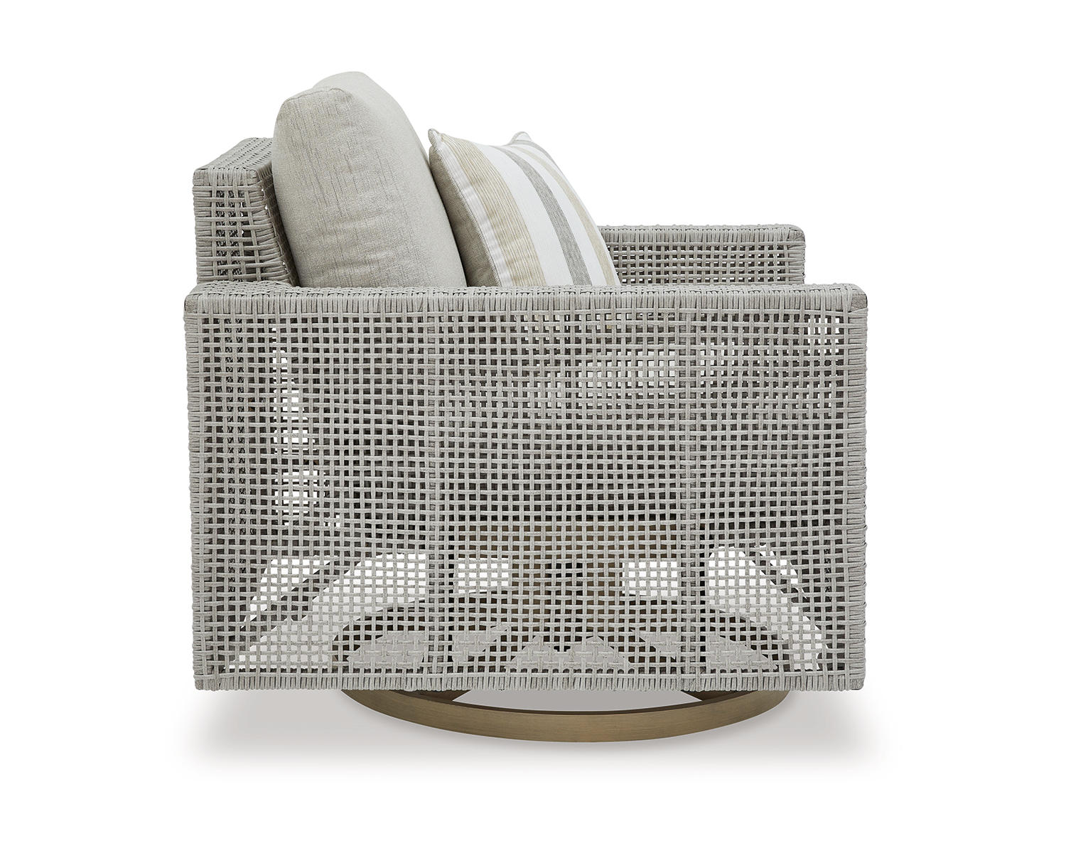 Seton Creek Outdoor Swivel Lounge with Cushion