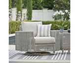 Sillón giratorio para exteriores con cojín Seton Creek